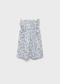 Ruffled printed dress