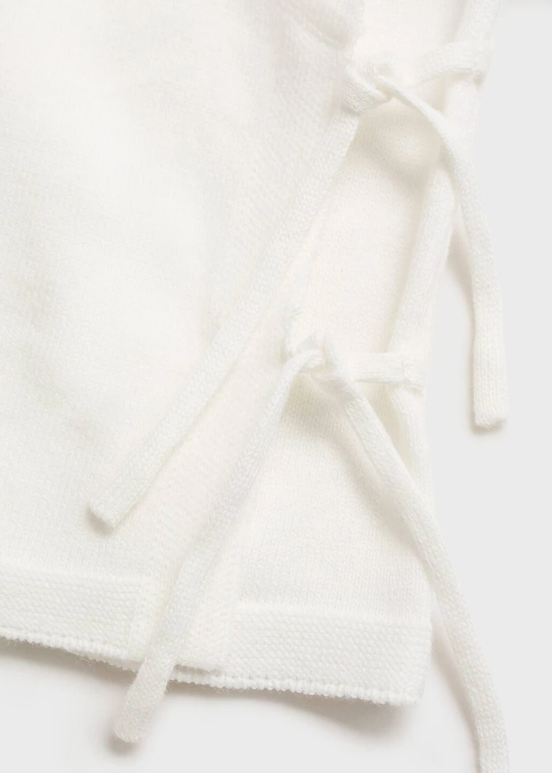 Bow wrapped sweater
