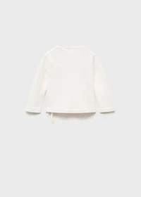 Bow wrapped sweater