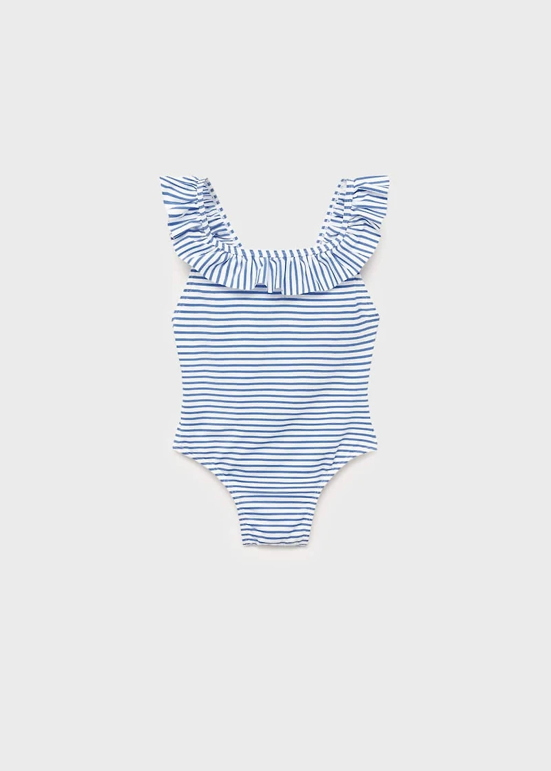 Ruffle striped swimsuit