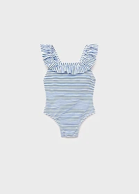 Ruffle striped swimsuit