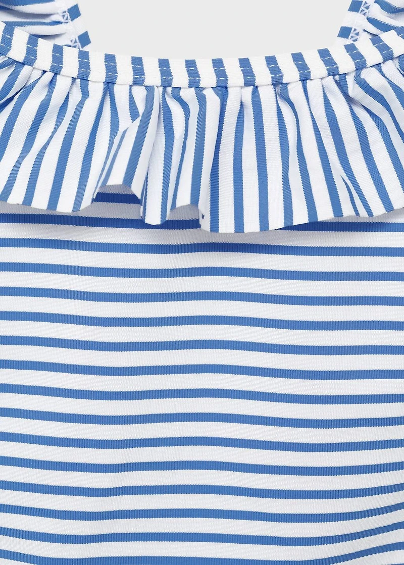 Ruffle striped swimsuit