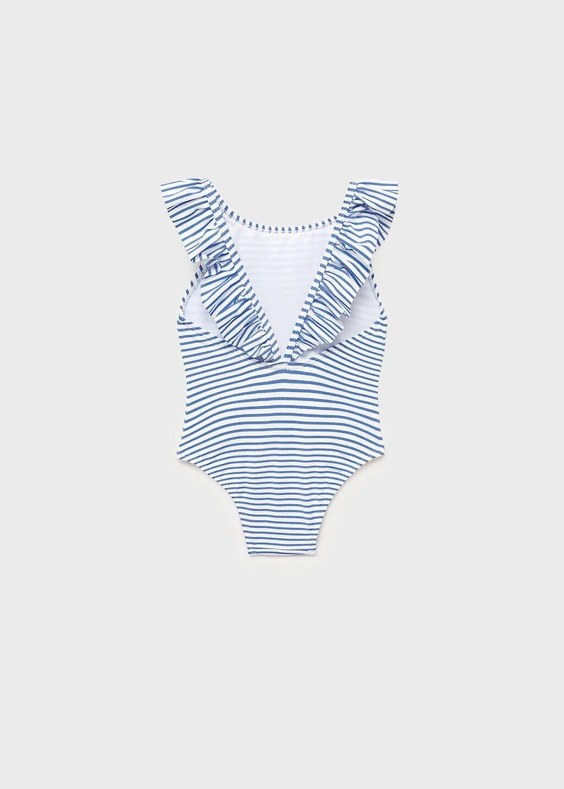 Ruffle striped swimsuit