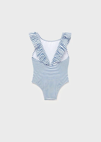 Ruffle striped swimsuit