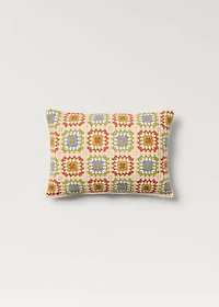 Crochet multi-colored children's cushion cover 30x40 cm