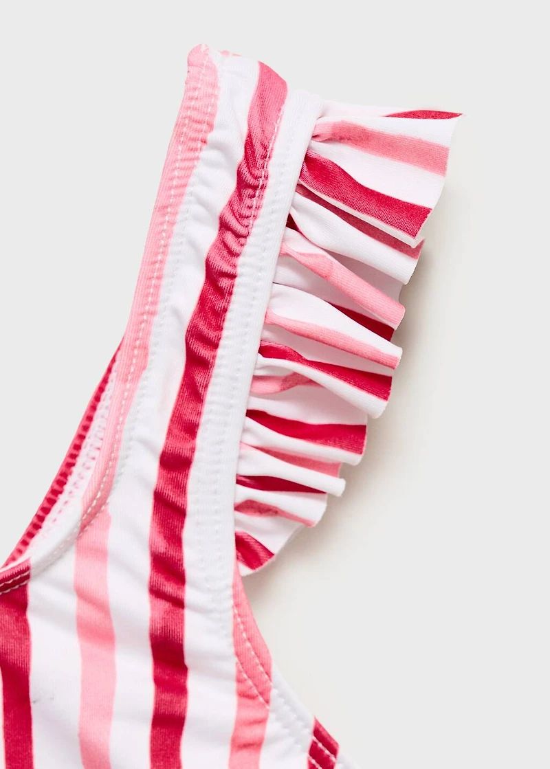 Ruffle striped bikini