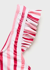 Ruffle striped bikini