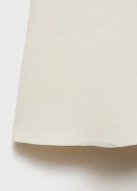 Fine-knit peplum skirt