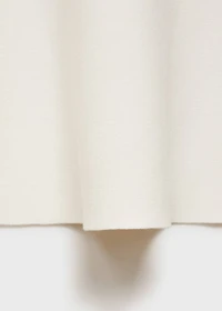 Fine-knit peplum skirt