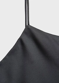 Satin nightgown with straps