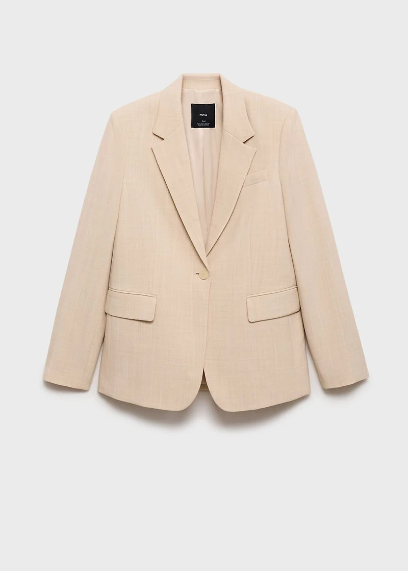 Structured suit jacket