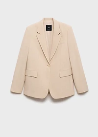 Structured suit jacket