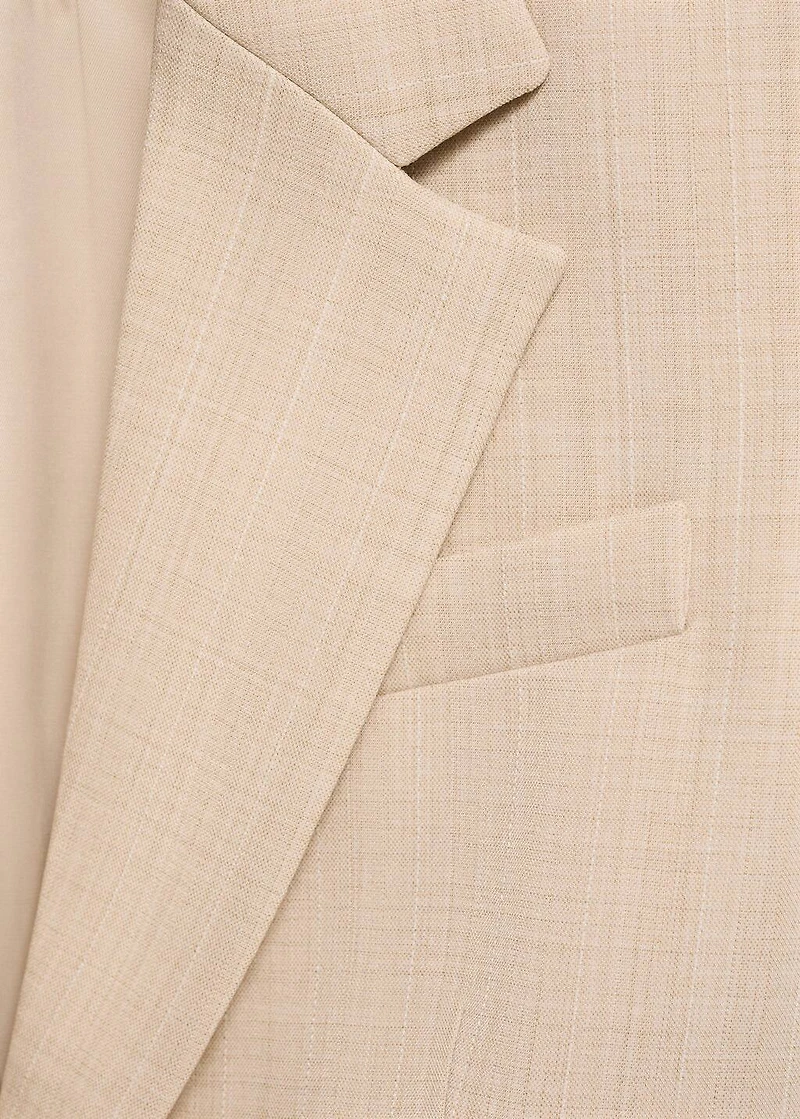 Structured suit jacket