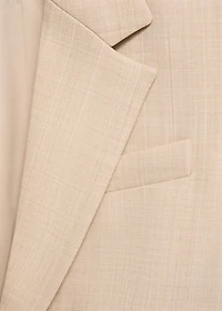 Structured suit jacket