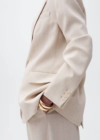 Structured suit jacket