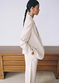 Structured suit jacket