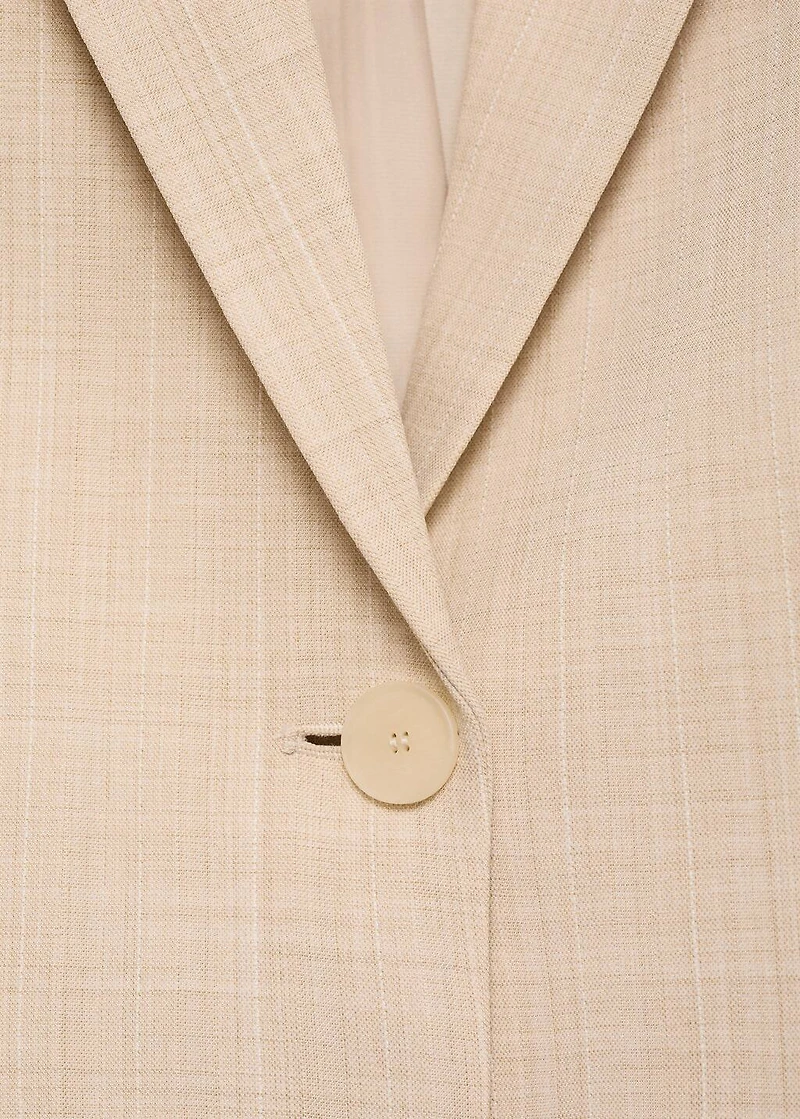 Structured suit jacket