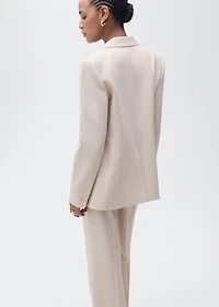 Structured suit jacket