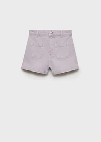 Denim shorts with pockets