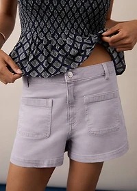 Denim shorts with pockets