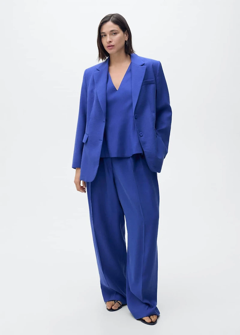 Structured suit jacket