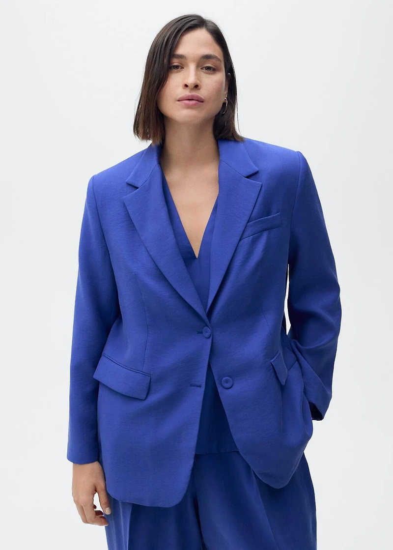 Structured suit jacket