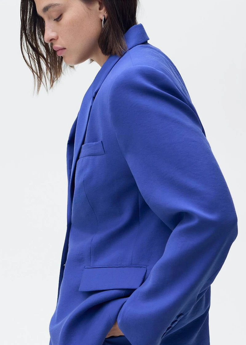 Structured suit jacket