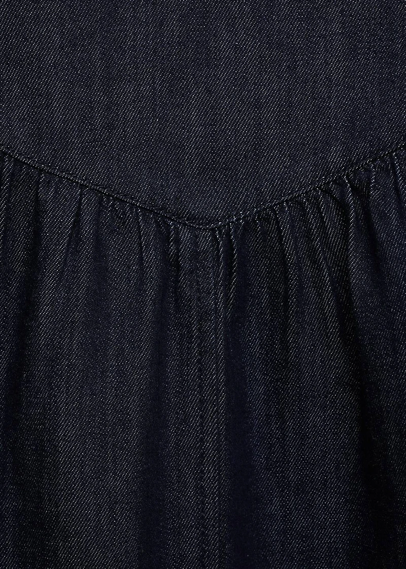 Flared denim skirt