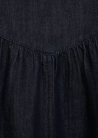 Flared denim skirt