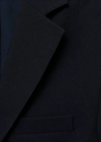 Slim-fit cotton piqué jacket