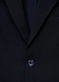 Slim-fit cotton piqué jacket