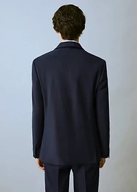 Slim-fit cotton piqué jacket