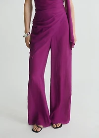 Flowy straight-fit pants