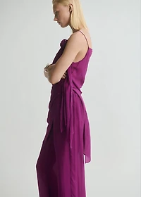 Flowy straight-fit pants