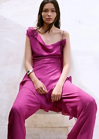 Flowy straight-fit pants