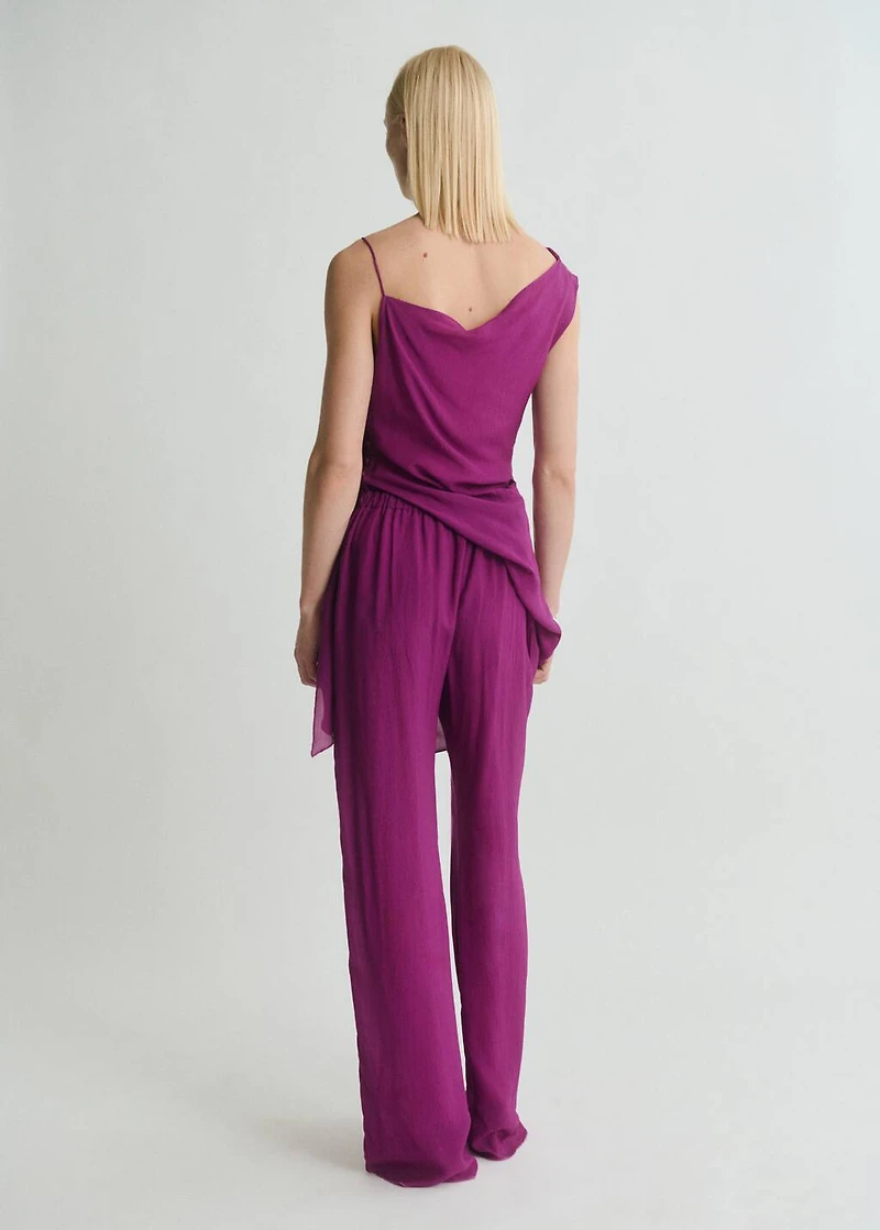 Flowy straight-fit pants
