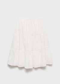 Flared midi skirt
