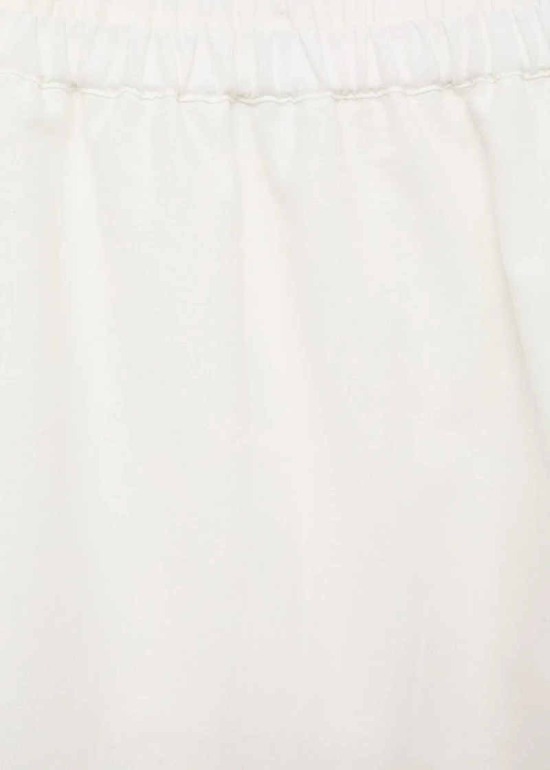 Flared midi skirt