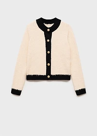 Contrasted buttons jacket
