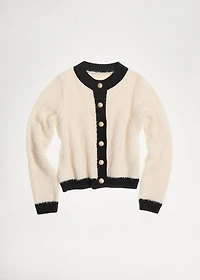 Contrasted buttons jacket