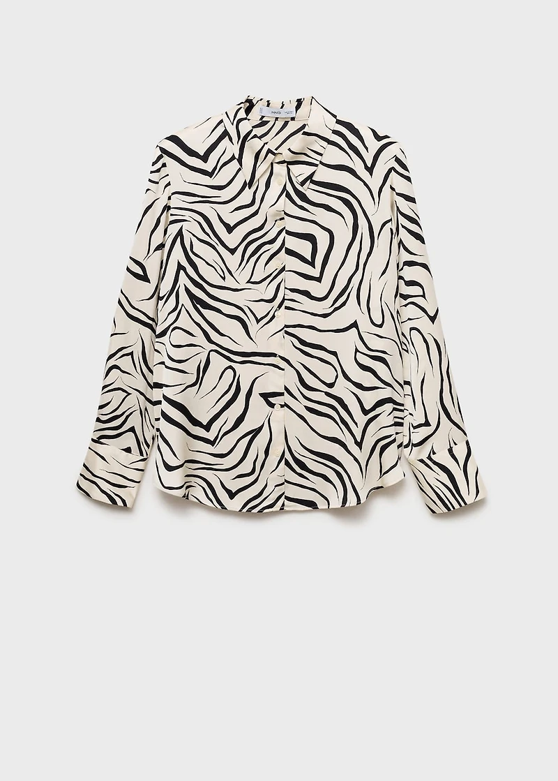 Satin print shirt