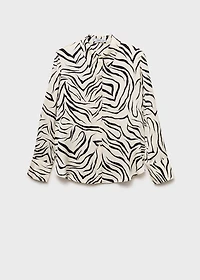 Satin print shirt
