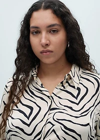 Satin print shirt