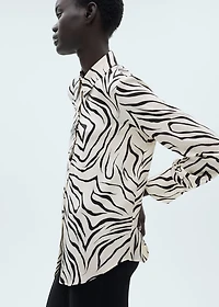 Satin print shirt