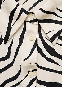 Satin print shirt