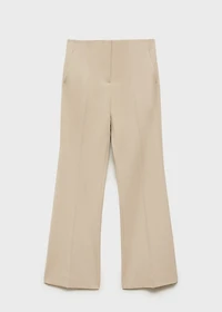 Mid-rise flare pants