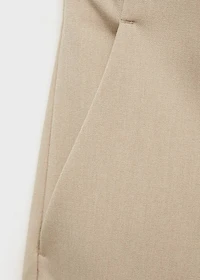 Mid-rise flare pants