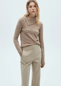 Mid-rise flare pants