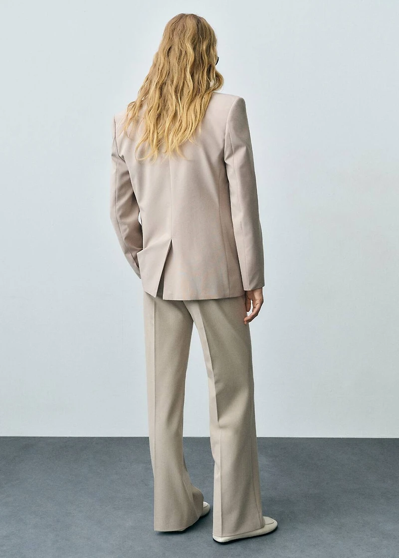 Mid-rise flare pants