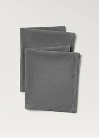 Garment dyed cotton napkins